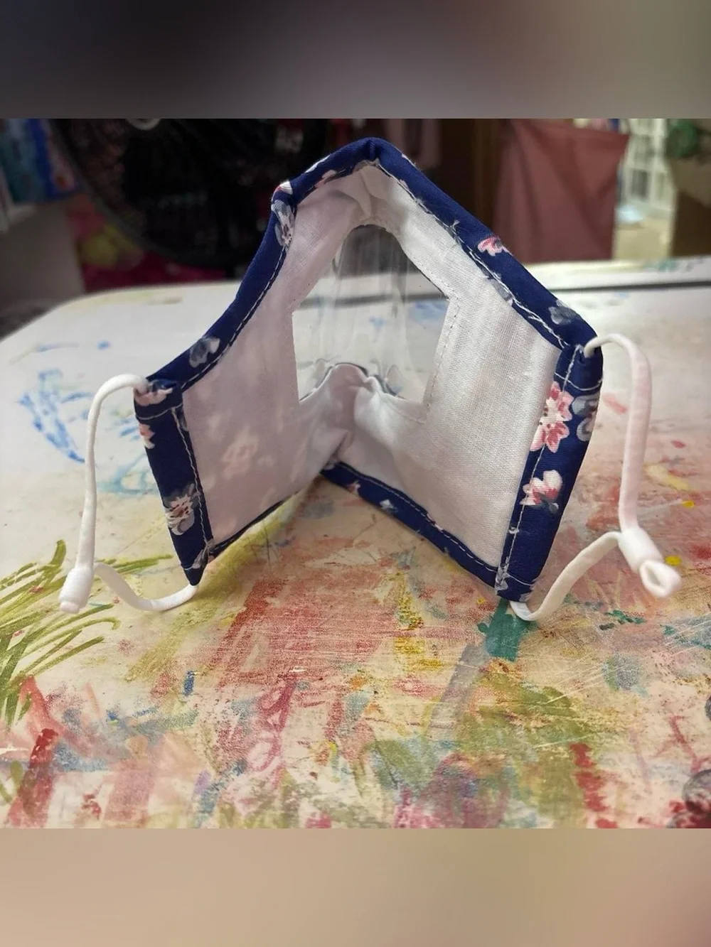 Floral Face Shield Mask